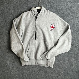 Busch Gardens England 1/4 Admiral Zip Gray Hooded Sweatshirt XL